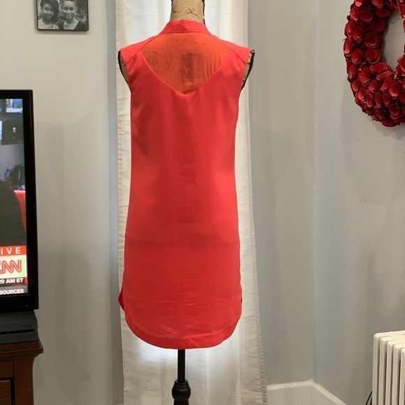 Janet Paris orange shift dress size sleeveless - Picture 2 of 7